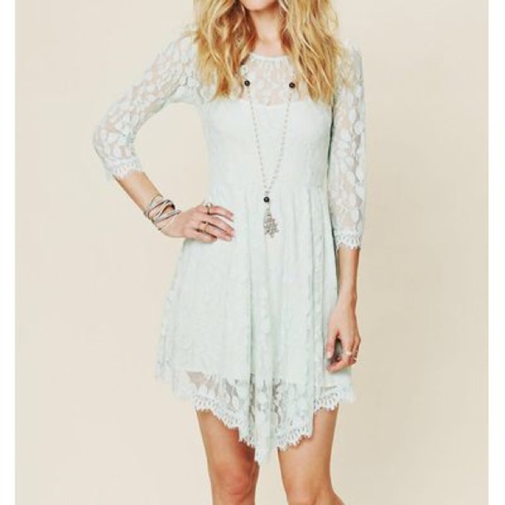 Free People Floral Lace Dress